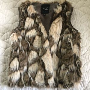 Faux Fur Vest - Size Large